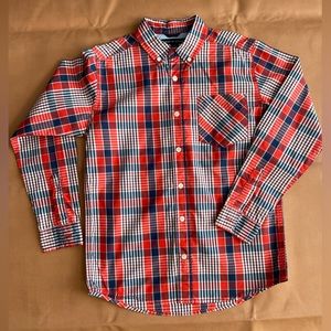 Boys Ralph Lauren button down poplin shirt. Size 12-14